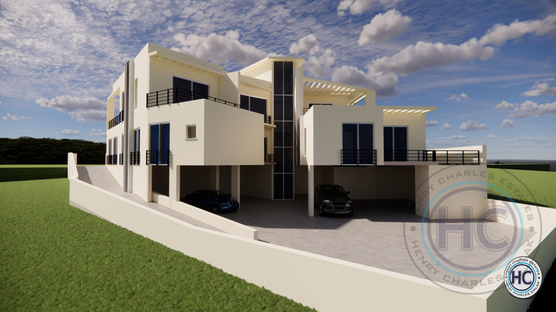 TURKISH TITLE GARDEN & FIRST FLOOR THREE BEDROOM APT FOR SALE IN AŞIKLAR TEPESİ, GÖNYELİ, LEFKOŞA