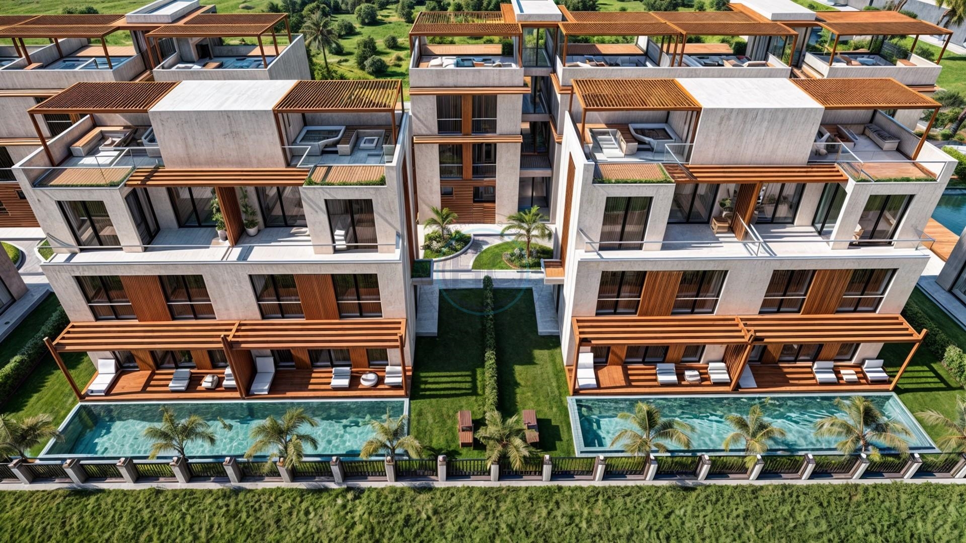 TRIPLEX 4+1 VILLA WITH POOL AND ROOFTOP TERRACE (PRE-SALES 15% OFF, TURKISH TITLE)