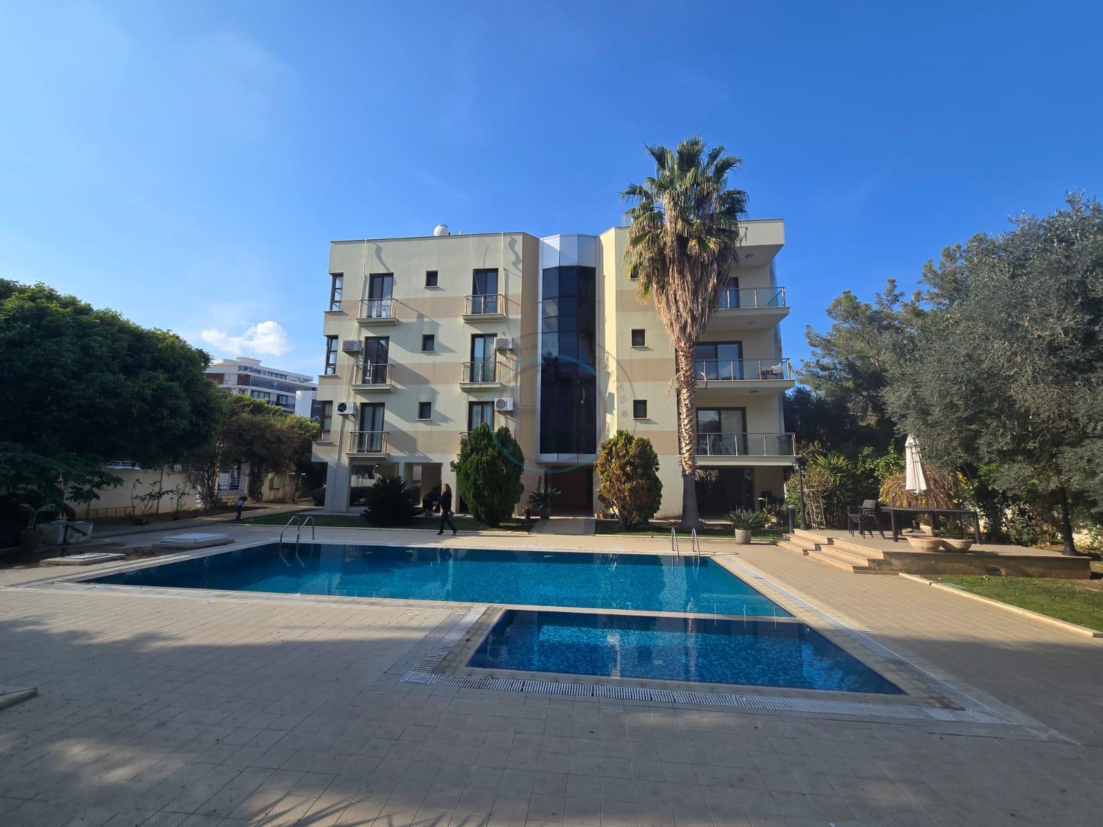 SPACIOUS THREE BEDROOM APARTMENT IN THE HEART OF KYRENIA - GATED COMPLEX WITH POOL - SOLE AGENT