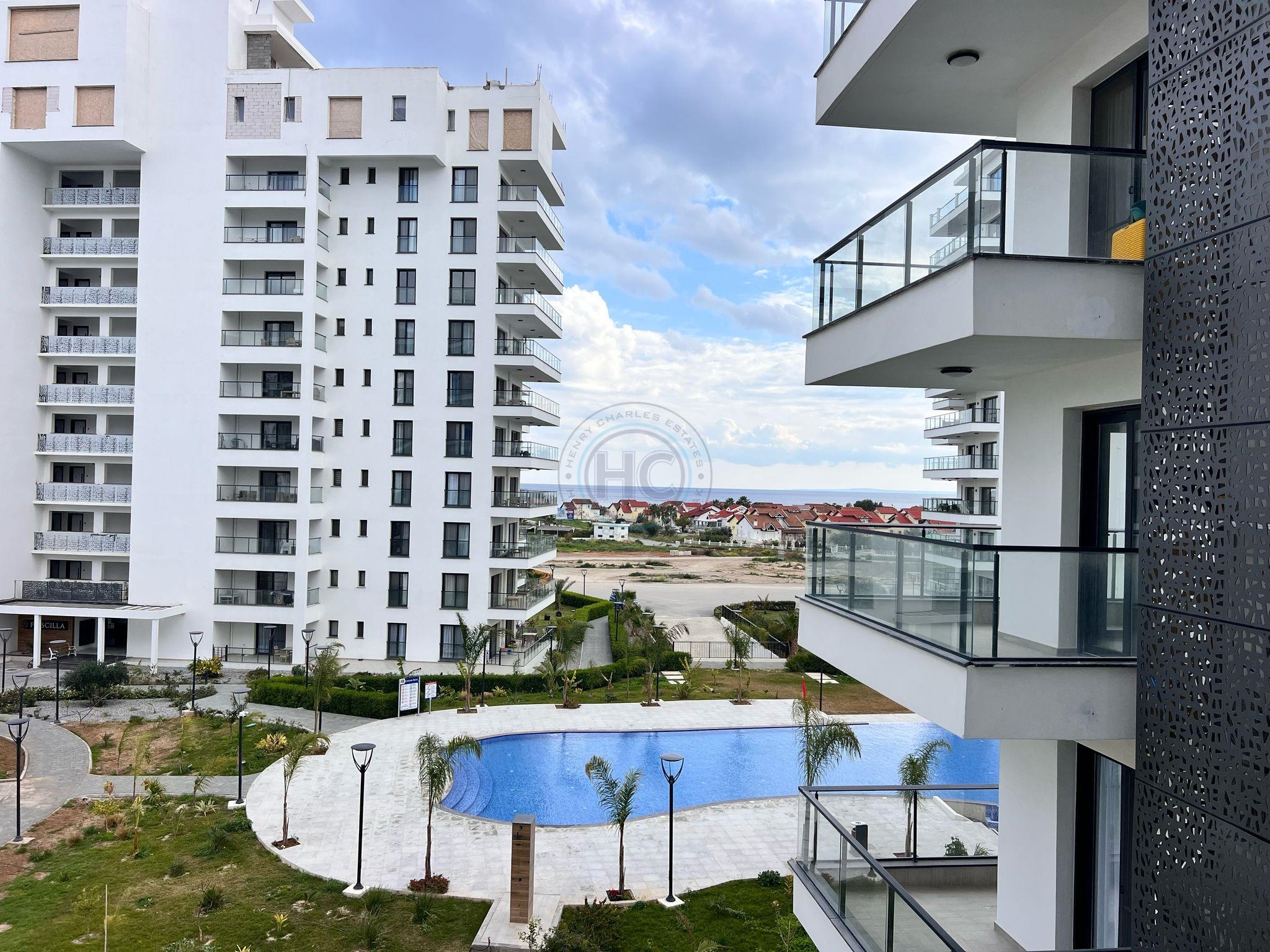 SEAVIEW TWO BEDROOM APARTMENT FOR SALE, CAESAR BLUE, ISKELE BOGAZ (VAT PAID)