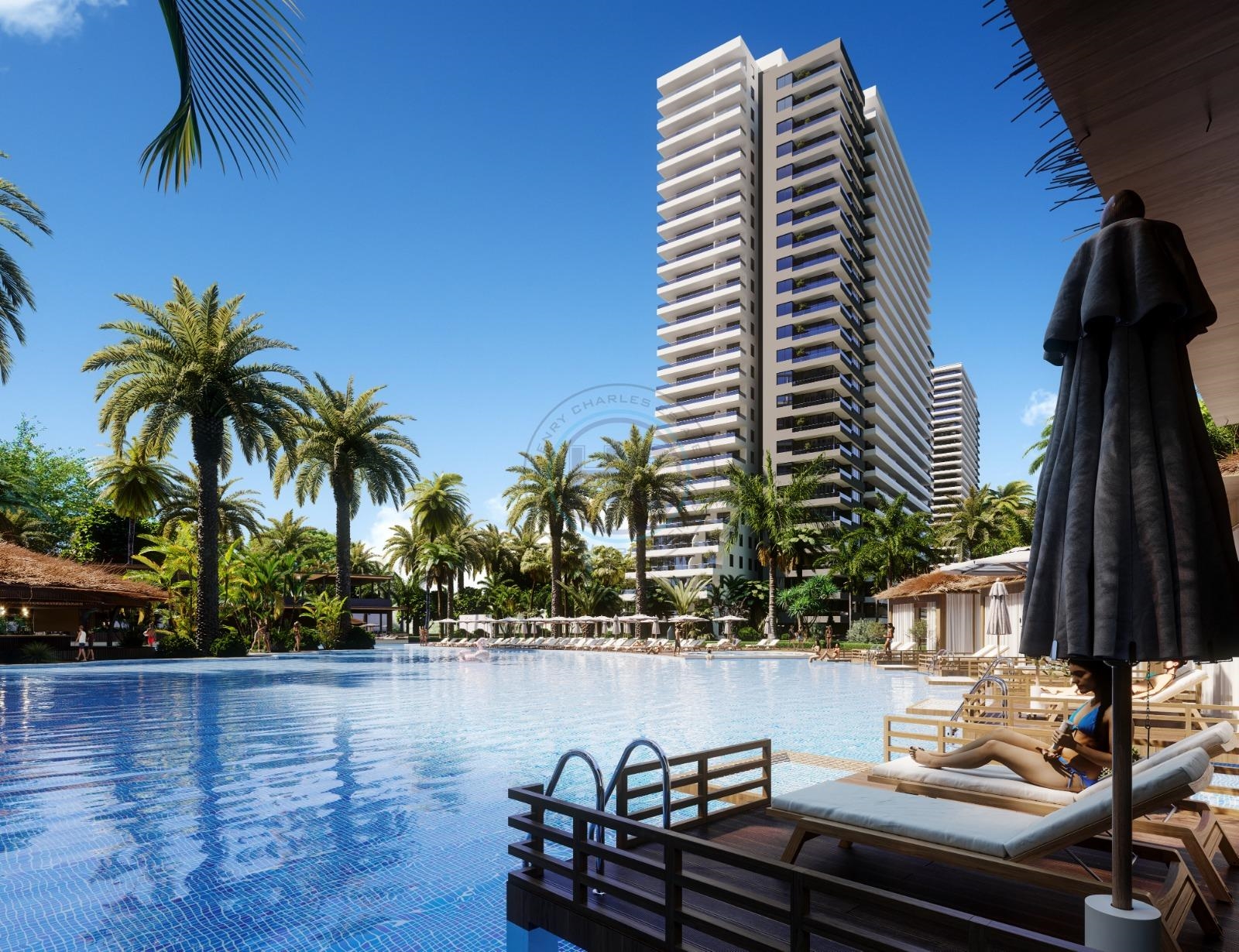 GRAND SAPPHIRE 1+1 FOR SALE, A BLOCK, TAXES PAID, FURNISHED